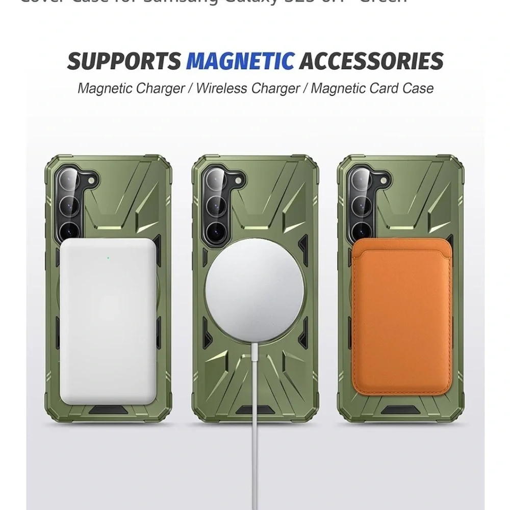 ☀️NWT- Green Rugged Phone Case with Ring Holder and Reinforced Corners